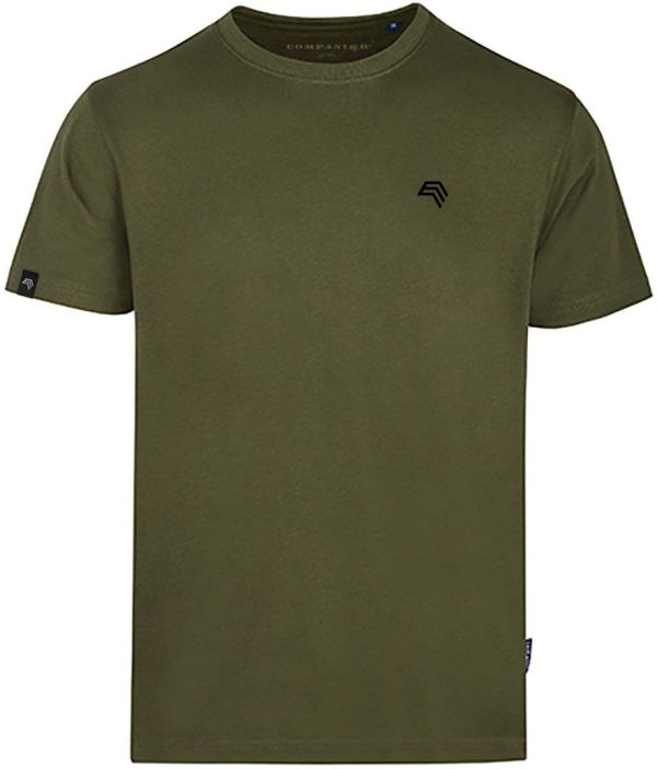 RMH 0101 ― Herren Luxury Bio-Baumwolle T-Shirt - Olive Grün Zu verkaufen