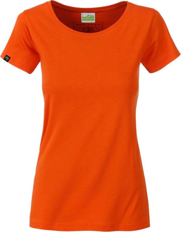 ― % ― JAN 8007  ― Damen Bio-Baumwolle T-Shirt Organic - Dark Orange [L] Im Angebot – Bild 2