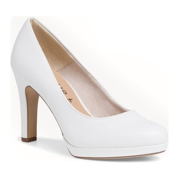 white matt classic closed pumps Angebot