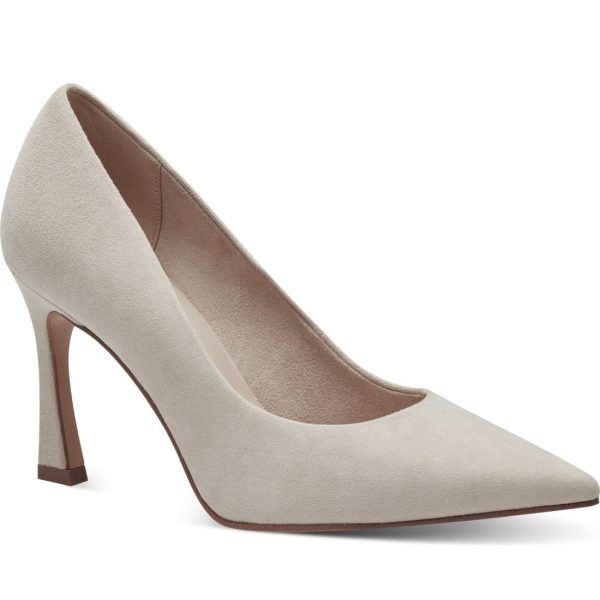 ivory leather elegant closed pumps Im Angebot