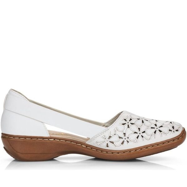 white casual part-open sandals Jetzt online – Bild 3