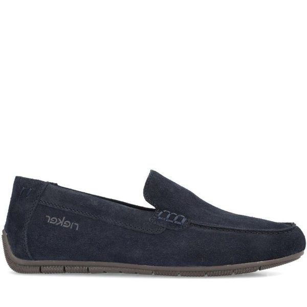 blue classic closed mocasins Im Angebot – Bild 2