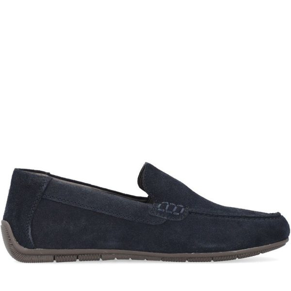 blue classic closed mocasins Im Angebot – Bild 5