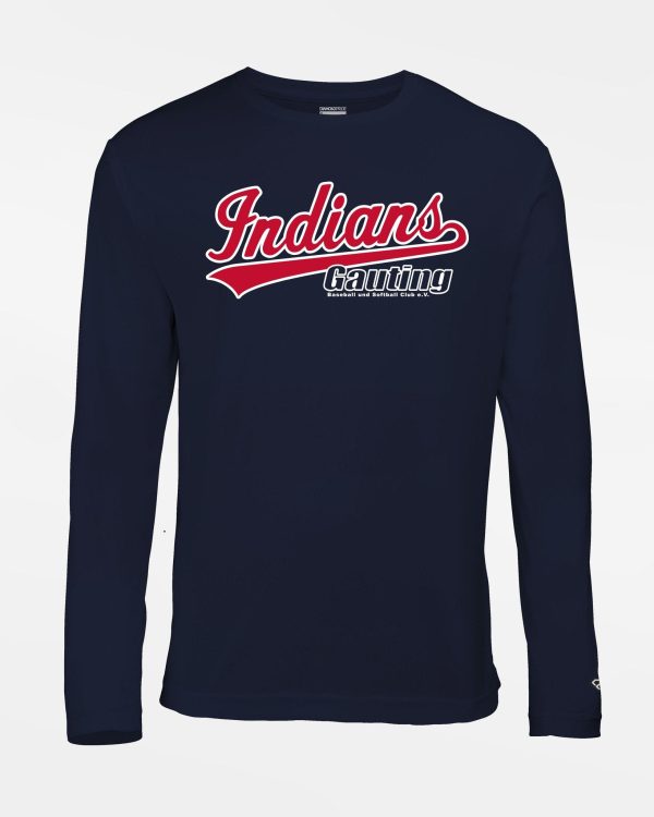 Diamond Pride Basic Functional Longsleeve Shirt  Gauting Indians , Script, navy blau Jetzt online
