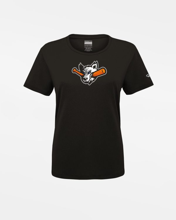 Diamond Pride Ladies Basic Functional T-Shirt  Laufer Wölfe , Wolf, schwarz Angebot