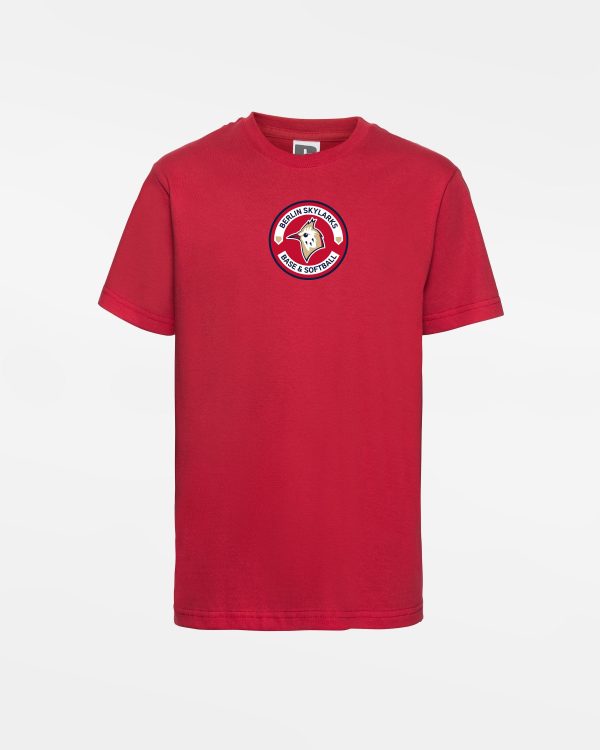 Russell Kids Basic T-Shirt  Berlin Skylarks , Crest, rot Im Angebot
